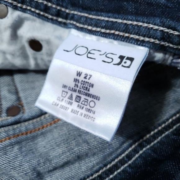 Joe's DISTRESSED BOOT CUT Mid Rise Dark Jeans 27 - Picture 8 of 8